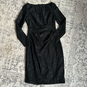 Chaps Black Dress